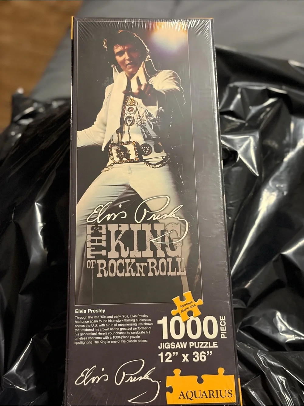 Aquarius Elvis Presley 1000-Piece Jigsaw Puzzle - Black & White
